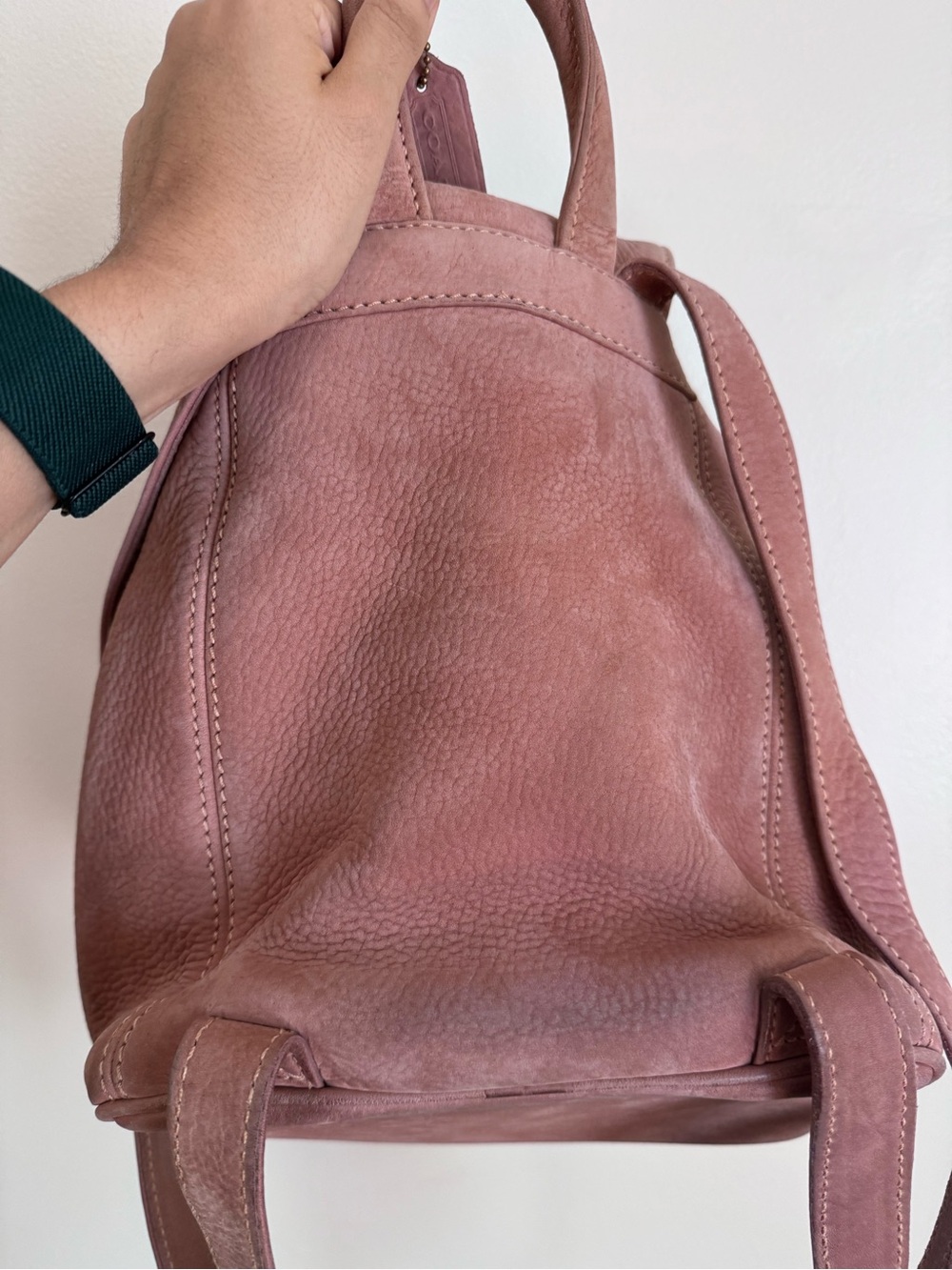 Vintage Coach Nubuc Sonoma Small Backpack (4938) in Rose Pink - Picture 5 of 16
